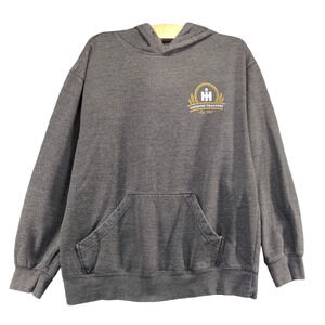 Case IH Men's International Harvester Hoodie Gray Medium Long Sleeve Pullover